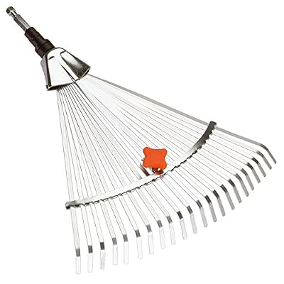 Gardena 310320 Balai à gazon réglable Combisystem, Noir
