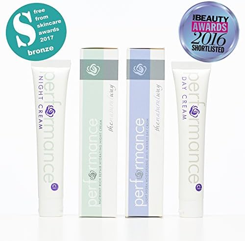 SPECIAL OFFER GIFT SET!!PERFORMANCE DAY AND NIGHT CREAM GIFT SET. SPECIAL OFFER Nutrient Rich &amp; Repair Hydrating Night Cream By Performance- All Natural Night Cream- Anti-Ageing &amp; Anti-Inflammatory Properties- Rejuvenates Skin- Paraben &amp; Cruelty Free- For All Skin Types Natural Facial Skin Care Active Moisturiser With Anti-wrinkle, Anti-Aging, Firming AbilityBEST BRITISH BRAND 2016 PURE BEAUTY AWARDS SHORTLISTED.NATURAL INGREDIENTS BRONZE WINNER AT FREE FROM SKIN CARE AWARDS 2017 SHORTLISTED.