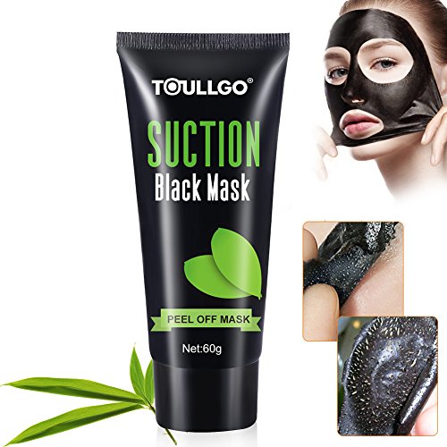 Peel off Maske, Black Mask Mitesser, Black Head Maske, Mitesser Gesichtsmaske, Gesichtsmasken Schwarz Black Mask, Blackhead Remover Mask, Black Mud Mask Mitesser, ToullGo® Peel off Maske Tiefenreinigung Pore Acne Peel Purifying Black Head anti Akne Reißen-Typ Mask Blackhead Killer (60g) - 2