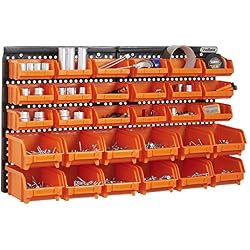 VonHaus Casiers de Rangement 30pc avec Panneau Mural