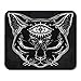 Produktbild AOCCK Gaming Mauspads Black Cat Head Portrait with Moon and Three Eyes Third is Open for Halloween Tattoo 11.8"x 9.8" Decor Office Computer Accessories Nonslip Rubber Backing Mousepad Mouse Mat