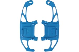 NOPNOG 1 Pair Car steering Wheel Shift Paddles, Shift Lever Extended, Metal Alloy, for VW Golf GTI R GTD GTE MK7 7 Polo GTI Scirocco 2014 2015 16 17 18 2019 (Blue)