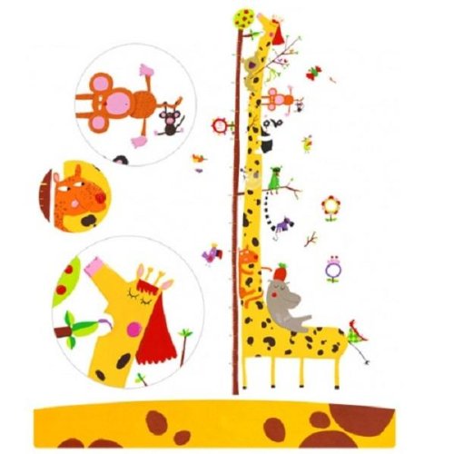 Messlatte Jungle Animals Wall Sticker Set with 31 Stickers