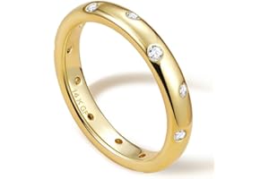 Adramata Bague Femme Or Bague Remplie d'or 14 Carats Bagues de Déclaration CZ Bagues de Doigt Empilables Alliance Femme Or Bague Fiançailles Bagues de Pouce Bague Or Femme Bijoux en Or