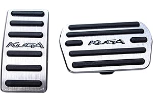 MILLAY Aluminiumwagen Fußpedal Kraftstoff Bremspedalabdeckung Zubehör for Ford Kuga 2 Mk2 Escape 2013-2020