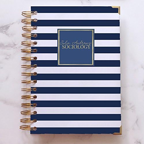A5 Notebook by Hoard Pretty Things - Gift For Her Personalised Journal Birthday Gift 100 or 200 Pages (Lined Dot Grid Blank Headed or Customised)