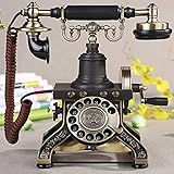 Phone Europäische Vollmetall Antikes Telefon Retro-Hochwertigen Kupfer Villa Eiffel Tower Drehwahl