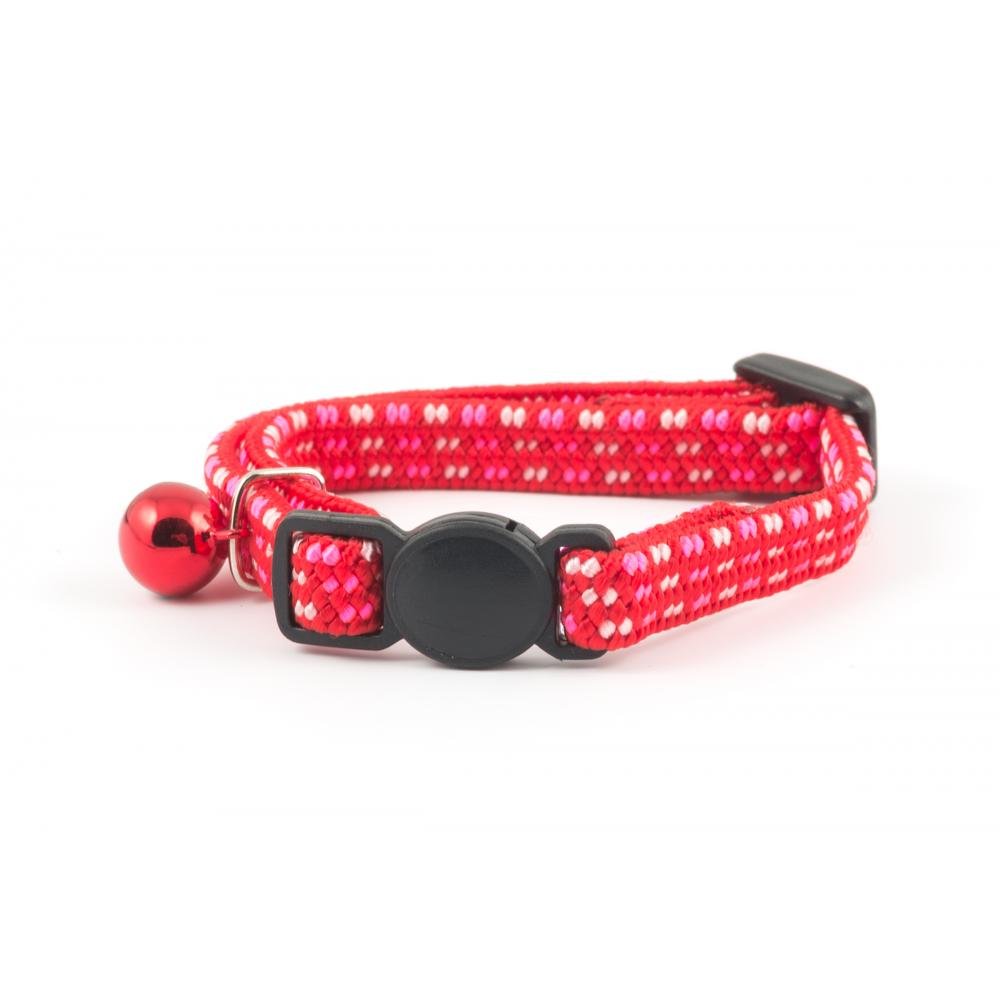All-elastic Kitten Collar Red/Pink