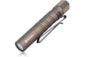 OLIGHT I3T EOS Mini Lampe de Poche à LED 180 Lumens Portée 60 m Étanche IPX8 Pile AAA pour Le Camping, La Chasse, L'outdoor et Les Urgences (Desert Tan)