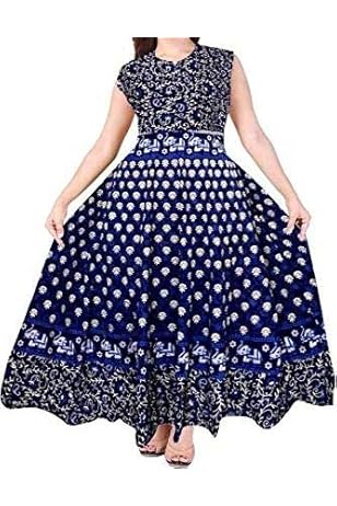 Buy Jaipur Prints Women S One Piece Dress Jaipuri Print Cotton At Amazon In