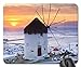 Produktbild Windmühle auf eine Griechische Insel bei Sonnenuntergang Mauspad, Mauspad