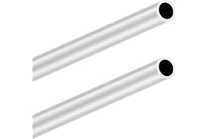 LAVMHAB 6063 Tubes en aluminium 20 mm OD/diamètre extérieur x 2,0 mm épaisseur de paroi, longueur 300 mm, tube rond en aluminium sans soudure (2 pièces)