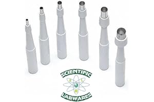 ROYALTEK Scientific Labwares BP50 Disposable Punch Biopsy with Protective Cap, Sterile, Single Punch Blade, Individually Packed, 6.35 mm Height, 5 mm Wide, 89 mm Length, mL, Stainless Steel (Pack of 10)