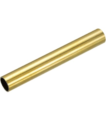 QUARKZMAN Messingrohr 10mm Außen-Ø, 0,5mm Wand, 250mm Länge – Nahtlos Für Heimwerker & Industrie