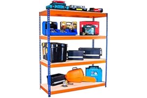 RACKING SOLUTIONS Extra Heavy Duty Garage Racking Shelving Unit 1800mm H x 1500mm W x 600mm D 400KG UDL FREE NEXT DAY DELIVERY