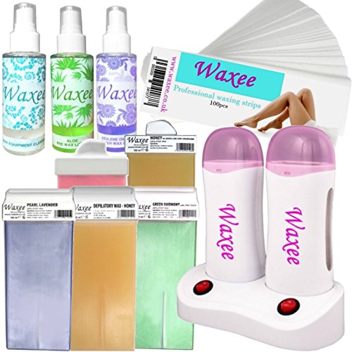 Waxee- Double base PROFESSIONAL roll-on waxing kit- High quality