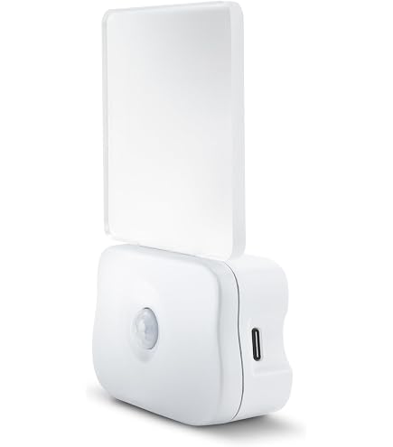Detake 2 Luci Notturne LED Con Sensore Crepuscolare - 0,5W Luce Calda 2700K Per Cameretta, Corridoio, Bagno - Plug And Play