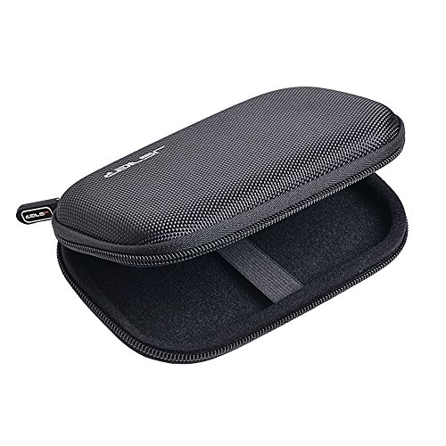 JSVER 2,5" HDD Case, Festplattentasche Schutztasche Schutzbox EVA Wasserdicht Stoßsichere für 2,5 Zoll Externe Festplatten und SSD Kamera GPS Externe Batterie-Satz