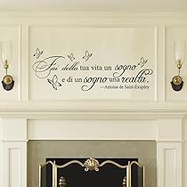 Adesivo Murale Gesar - 'Fai Della Tua Vita Un Sogno' - Decorazione Parete Vinile 100x77 Cm - Foto 3