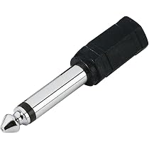 Cavo Adattatore Audio Da 3,5 Mm Femmina A 6,35 Mm Maschio - 1/4" TRS Per Cuffie, Chitarra, Amplificatore