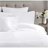 COTTON ARTean Turia White Organic Cotton Sheet Set 150 | Includes 4 pieces: flat sheet, fitted sheet, 2 pillowcases. OEKO-TEX
