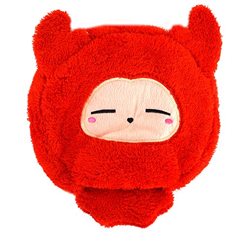 Preisvergleich Produktbild Milya USB niedlicher Handwärmer Mauspad Handwärmer Cartoon Mausunterlage Warme Mausunterlage mit Handgelenk Schutz Entfernbar Und Waschbar Rot