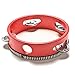 keepingup 1 Piece Musical Tambourine Wooden Drum Rattles for Baby Education Toy Red