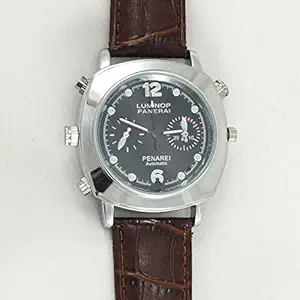 M MHB Wrist Watch SPY Camera Hidden Audio/Video Recording. Series 1 While Recording no Light Flashes. Classic Leather Wrist Watch Camera Inbuild 4gb Memory