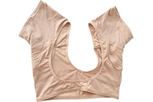 HEALLILY Breathable Women Washable Armpit Underarm Sweat Pads Vest for Dress Yoga Runnig Sprots Gym Training - L