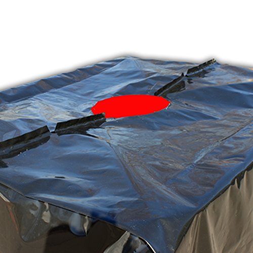 Stabilo-Sanitaer Abdeckplane Haube Plane Folie Abdeckung für IBC 1000l Tank Container Behälter UV-Folie Regenwassertank - 3