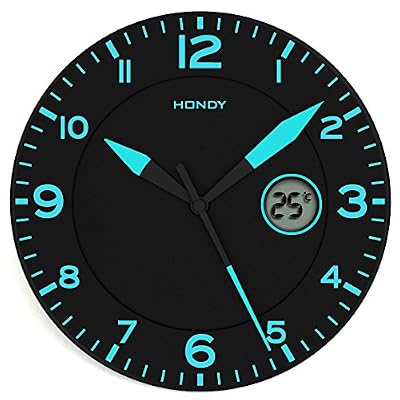 Fishtec Horloge Phosphorescente Noir / Bleu * Avec Température