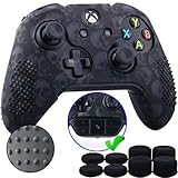 Funda de silicona de alta calidad, tecnología de impresión por transferencia de agua, protección confiable del controlador Xbox One / S / X contra daños y suciedad, superficie de agarre con forma de tachuelas Mejora el agarre y se siente mucho más cómodo para sujetar el controlador;