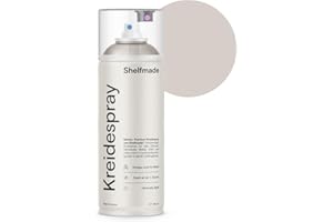 shelfmade Kreidespray beige - hochwertige Kreide Sprühfarbe beige - matte chalk Sprayfarben - deckendes Chalk Spray (Bone - Beigebraun)