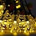 Produktbild Fairy Twinkle String Lights Indoor/Outdoor String Lights TEMPO(8 Operation Modes, memory function,33ft)Snowflakes String Lights Waterproof Decorative String Lights USB LED Wire Lights for Christmas Paty Garden60LEDs Warm White