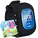Produktbild uhr für Kinder,TURNMEON® intelligent uhr mit GPS WIFI Anti-lost Tracker Smart watch Handy mit SIM SOS Armband für Smartphone (schwarz)