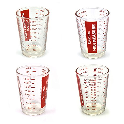 Midi Measure Messbecher mit 120 ml Fassungsvermögen – Maßbecher Küche - 3