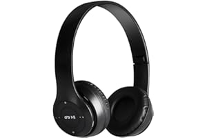 LYEAA P47 - Cuffie over-ear wireless con cancellazione del rumore, compatibili con Bluetooth 5.0, per giochi sportivi, scheda di gioco, lettore MP3, microfono integrato per corsa, palestra, colore: