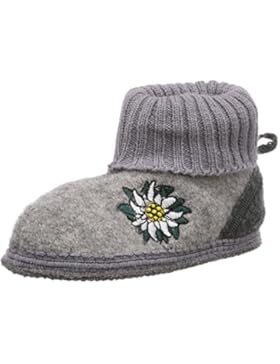 Playshoes Hüttenschuhe Edelweiß 201801 Unisex-Kinder Hausschuhe