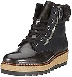 Passform: normal Rieker Damen 75821 Kurzschaft Stiefel, Grau (Anthrazit/Schwarz 45), 40 EU