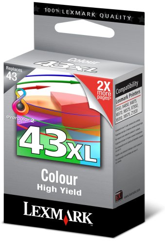 Lexmark 18YX143E 43XL Tintenpatrone dreifarbig hohe Kapazität 500 Seiten - 4