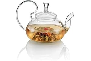 TEA SOUL Szklany czajniczek z wylewką ze stali nierdzewnej, przezroczysty, 500 ml