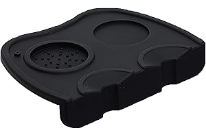 CHALI Tappetino per caffè espresso, Tappetino per caffè antiscivolo Tappetino per caffè ad angolo Tappetino per supporto morbido inodore Nero da barista, Accessori per bar da casa cucina ufficio