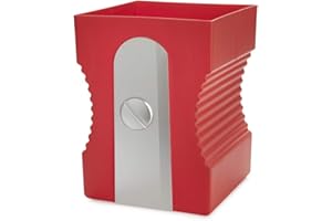 Balvi Cestino Carta Sharpener Colore Rosso Cestino a Forma di temperamatite Plastica ABS/PP 29cm