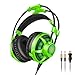 Produktbild Honstek G6 Stereo 3.5 mm LED Gaming Headset Headphones with Microphone for PC Gaming and Music green
