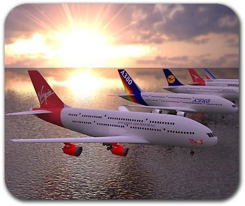 Airbus A380 Air Planes line up Mousepad Mouse Pad Mat