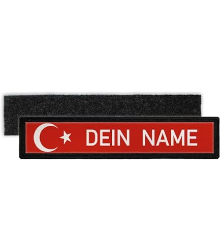 Copytec Klett Patch 'Oberfeldwebel' Türkei – 75 Mm, Rund, Mit Flausch, Waschbar Bis 60°, Für Uniformen & Jacken