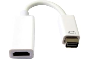 XMSJSIY Adattatore video Mini DVI a HDMI,Cavo Mini DVI maschio a HDMI femmina MacBook Mini DVI Adapter per MacBook e iMacs - M/F