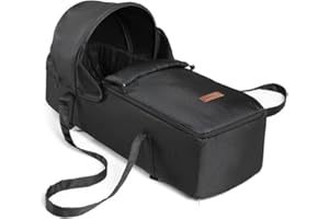 Ickle Bubba Venus Newborn Cocoon – 2-in-1 Carrycot & Footmuff, Suitable from Birth to 9kg, Universal Fit for Double & Jogger Strollers, Quilted Liner, Hood, Zip-On Apron & Easy Carry Handles