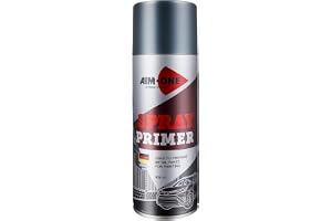 HITEX AIM ONE Spray Primer – Fast-Drying, Rust-Inhibiting Automotive Surface Primer, Multi-Surface Use, 450ml– Ideal for Metal Painting | German Technology (MATT GREY)