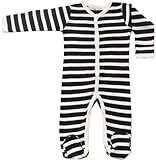 Organic Cotton Baby Clothes Long Sleeve Footie Sleepsuit GOTS Certified